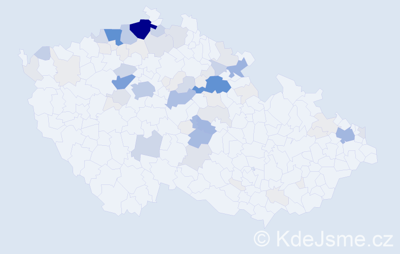 Příjmení: 'Dzurko', počet výskytů 354 v celé ČR