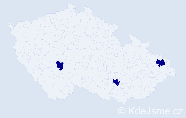 Příjmení: 'Paprsteinová', počet výskytů 3 v celé ČR