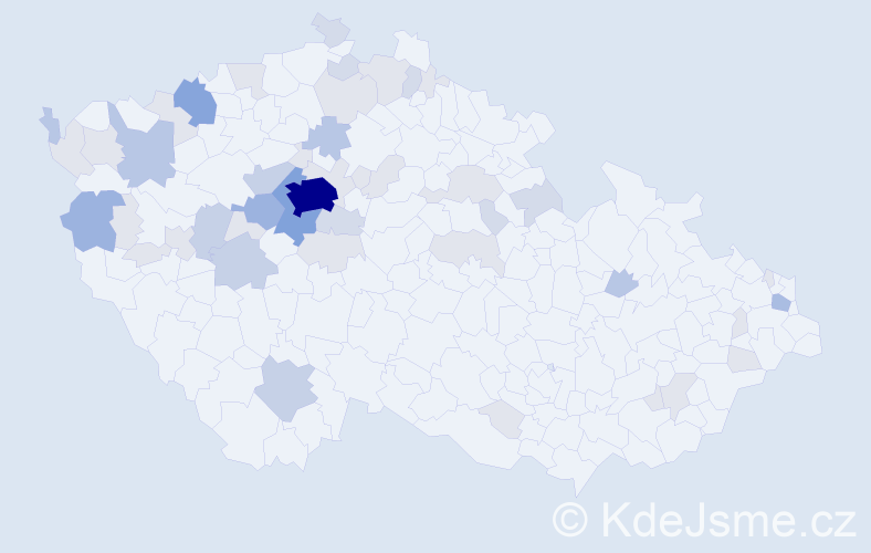 Příjmení: 'Skopová', počet výskytů 133 v celé ČR