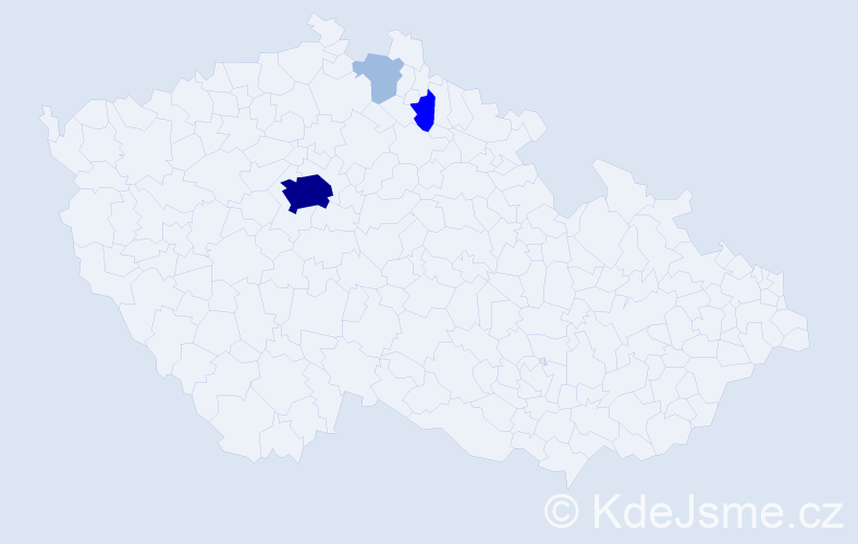 Příjmení: 'Zoššáková', počet výskytů 8 v celé ČR