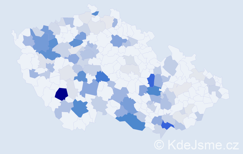 Příjmení: 'Hoch', počet výskytů 327 v celé ČR