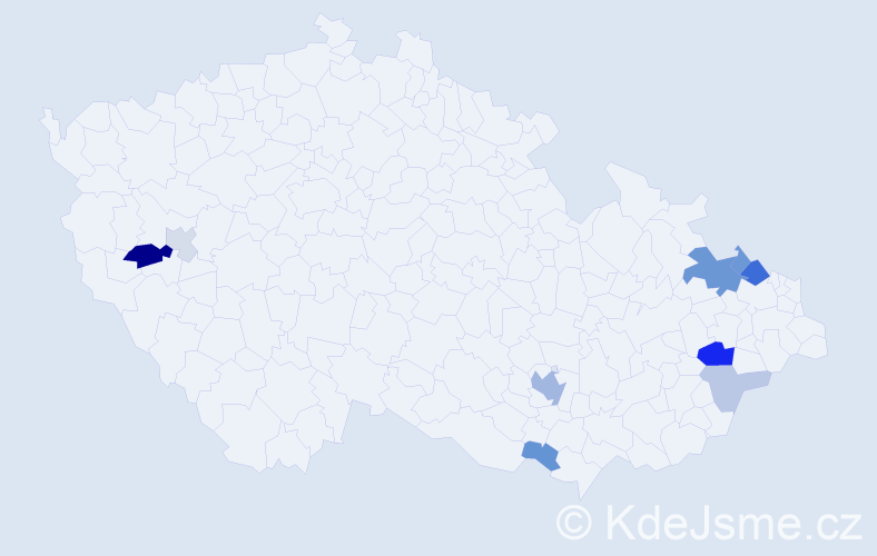 Příjmení: 'Mertensová', počet výskytů 23 v celé ČR