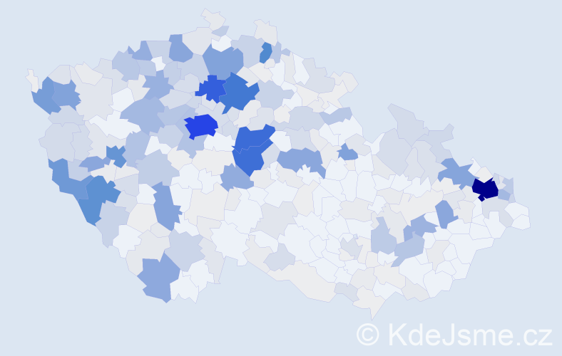 Příjmení: 'Červeňák', počet výskytů 1847 v celé ČR