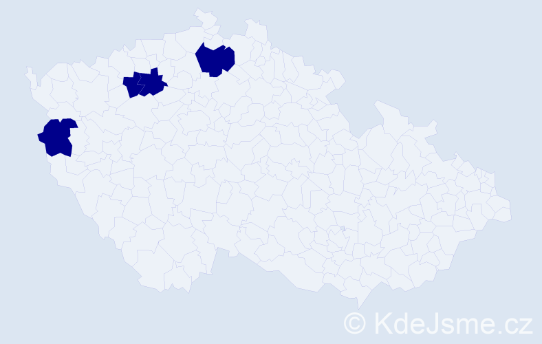 Příjmení: 'Horocká', počet výskytů 4 v celé ČR