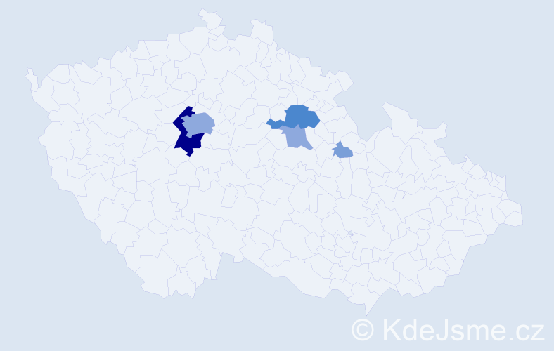 Příjmení: 'Ruffr', počet výskytů 14 v celé ČR