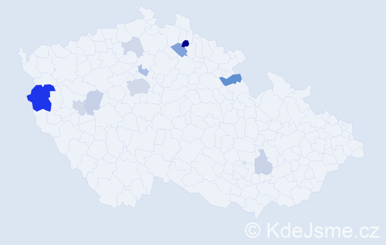 Příjmení: 'Chernychko', počet výskytů 29 v celé ČR
