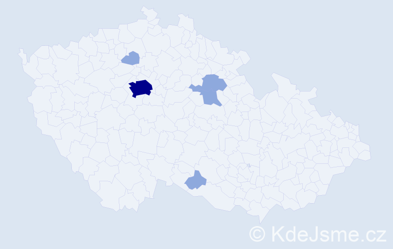 Příjmení: 'Kolochavyn', počet výskytů 13 v celé ČR