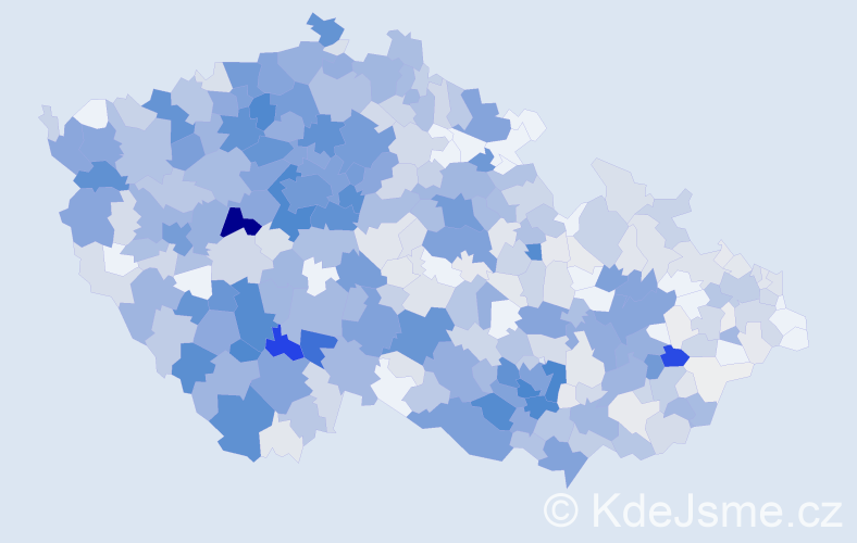 Příjmení: 'Hrdlička', počet výskytů 3278 v celé ČR