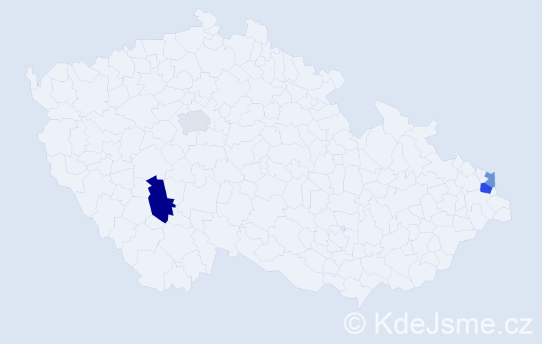 Příjmení: 'Leškaničová', počet výskytů 6 v celé ČR