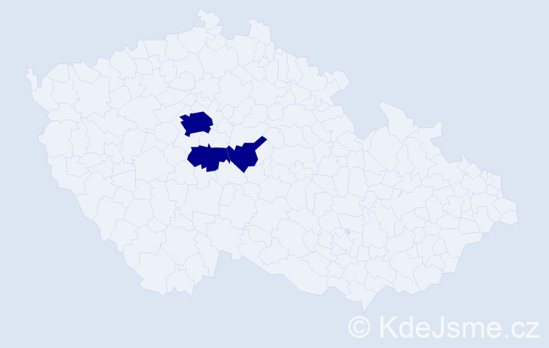 Příjmení: 'Pastoušková', počet výskytů 3 v celé ČR