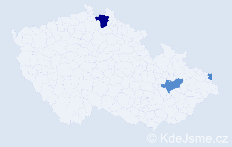 Příjmení: 'Nidecká', počet výskytů 11 v celé ČR