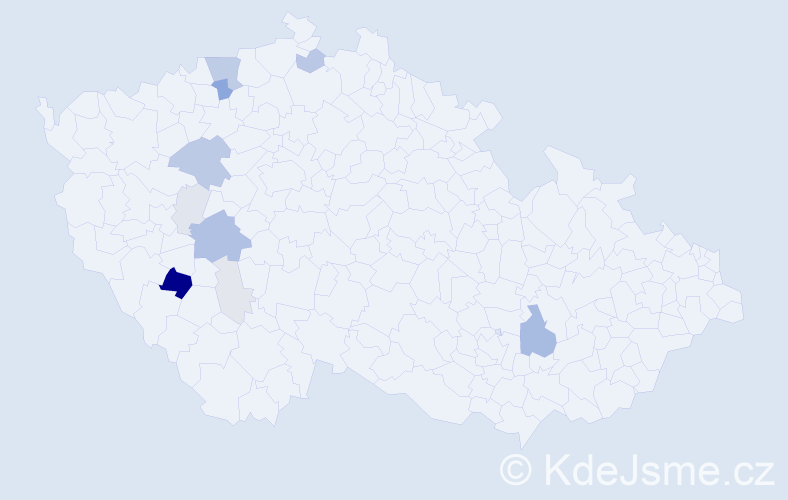 Příjmení: 'Kressl', počet výskytů 36 v celé ČR