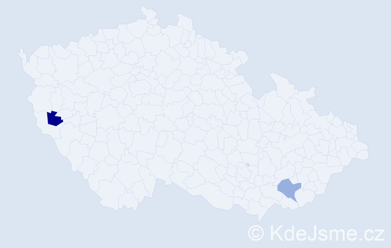 Příjmení: 'Sandánusová', počet výskytů 4 v celé ČR