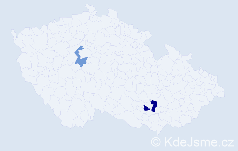 Příjmení: 'Krusche', počet výskytů 3 v celé ČR