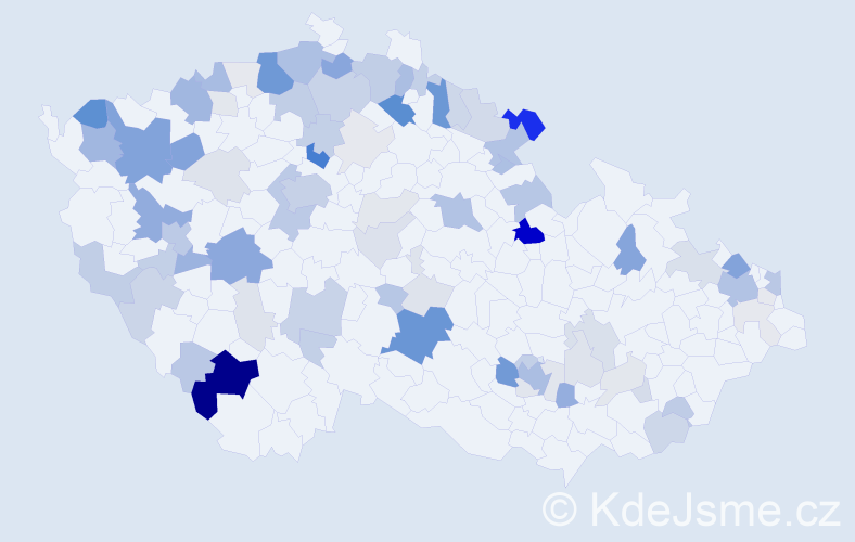 Příjmení: 'Franz', počet výskytů 291 v celé ČR