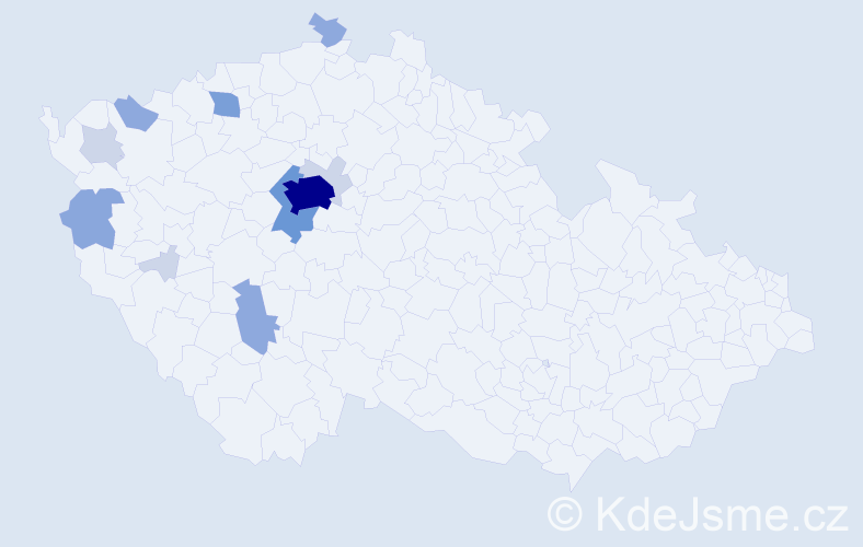 Příjmení: 'Rothe', počet výskytů 35 v celé ČR