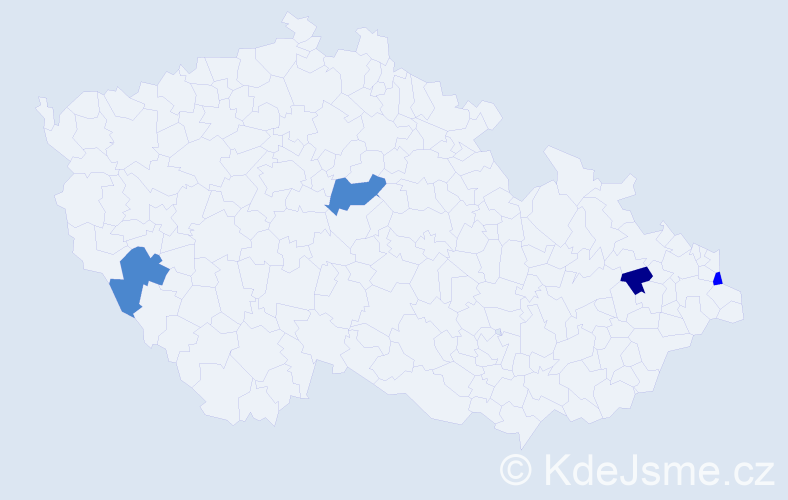 Příjmení: 'Svinčák', počet výskytů 7 v celé ČR