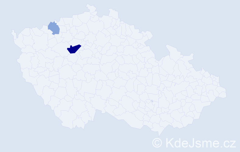 Příjmení: 'Mundyová', počet výskytů 11 v celé ČR