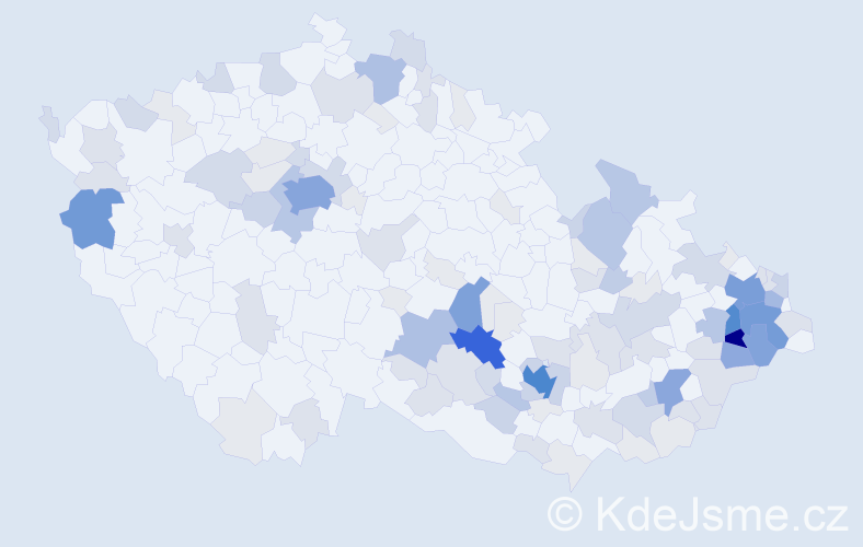 Příjmení: 'Jurek', počet výskytů 432 v celé ČR