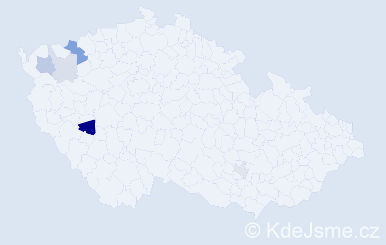 Příjmení: 'Kohlenbergerová', počet výskytů 11 v celé ČR