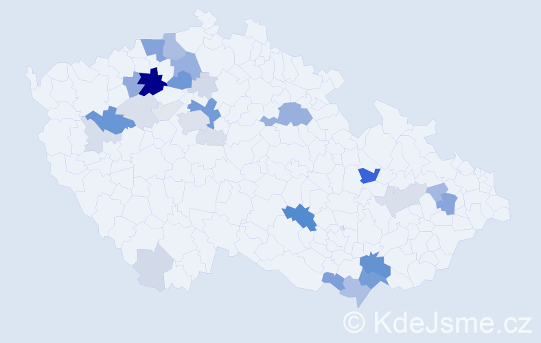 Příjmení: 'Todtová', počet výskytů 112 v celé ČR