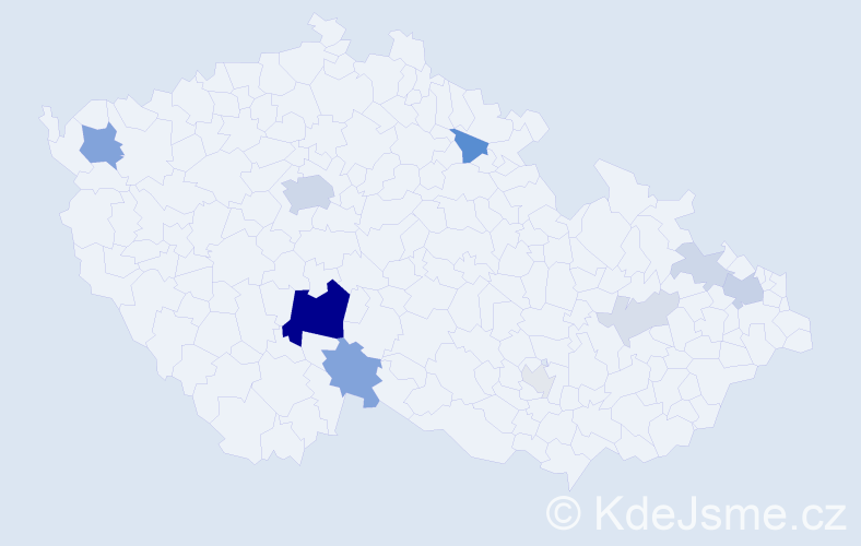 Příjmení: 'Kulveit', počet výskytů 33 v celé ČR