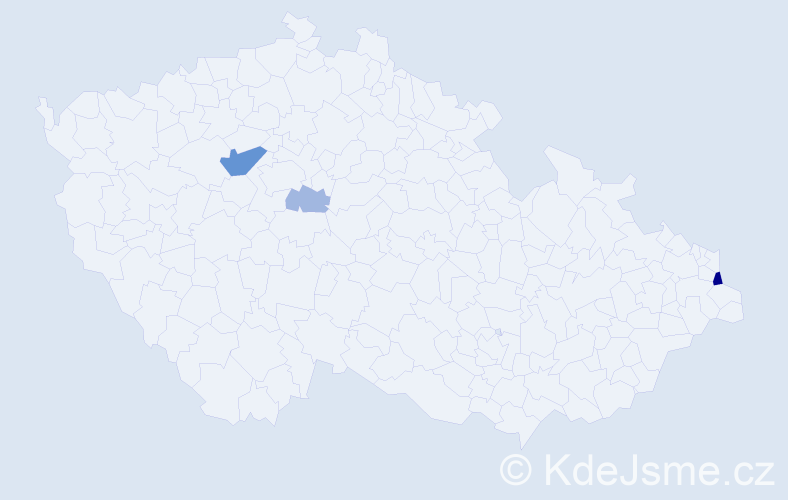Příjmení: 'Krupcová', počet výskytů 8 v celé ČR