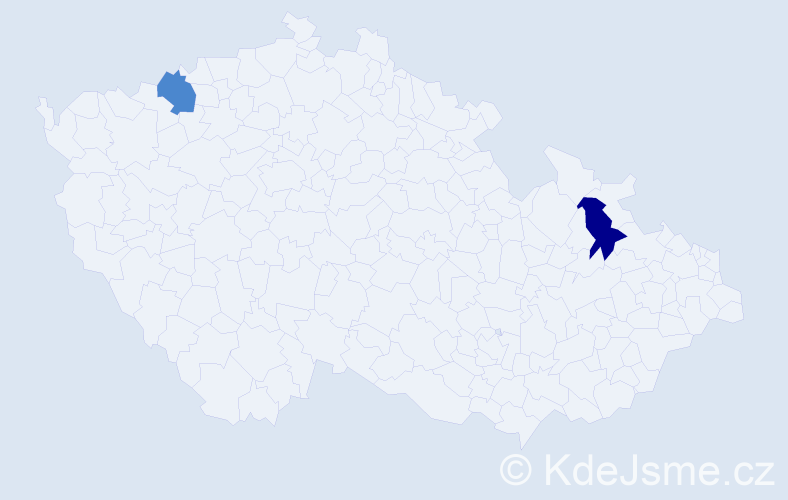 Příjmení: 'Trepač', počet výskytů 4 v celé ČR