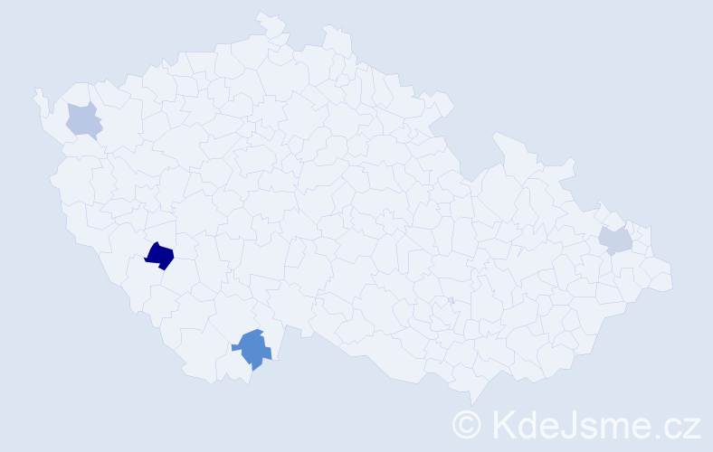 Příjmení: 'Henžel', počet výskytů 11 v celé ČR