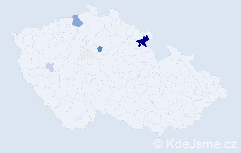 Příjmení: 'Troutnar', počet výskytů 11 v celé ČR