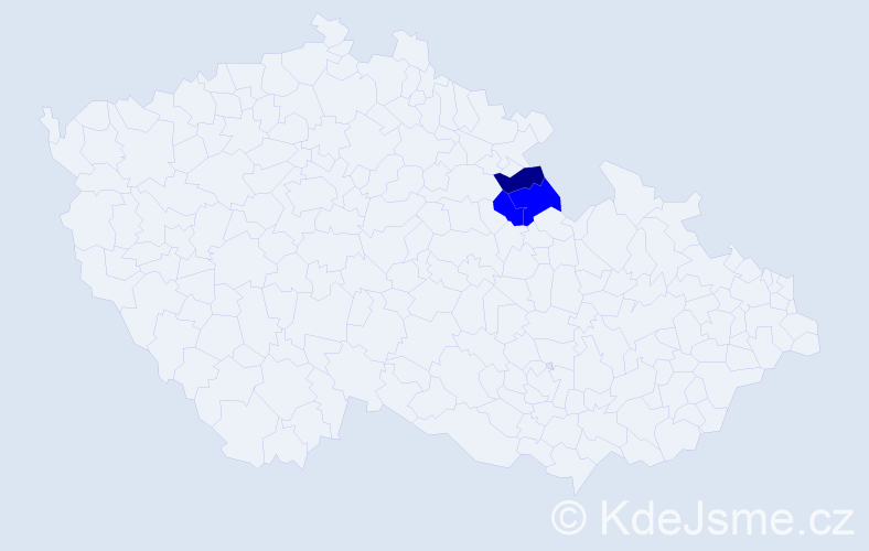 Příjmení: 'Kirschlager', počet výskytů 4 v celé ČR