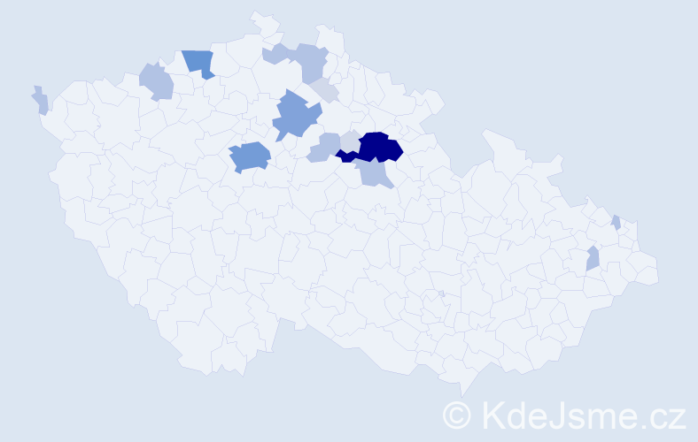 Příjmení: 'Mikolanda', počet výskytů 49 v celé ČR