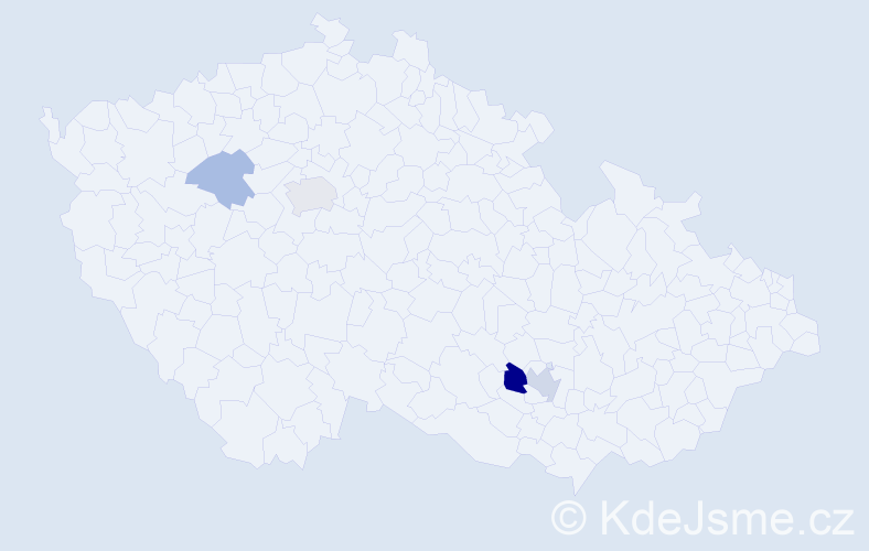 Příjmení: 'Raušalová', počet výskytů 8 v celé ČR