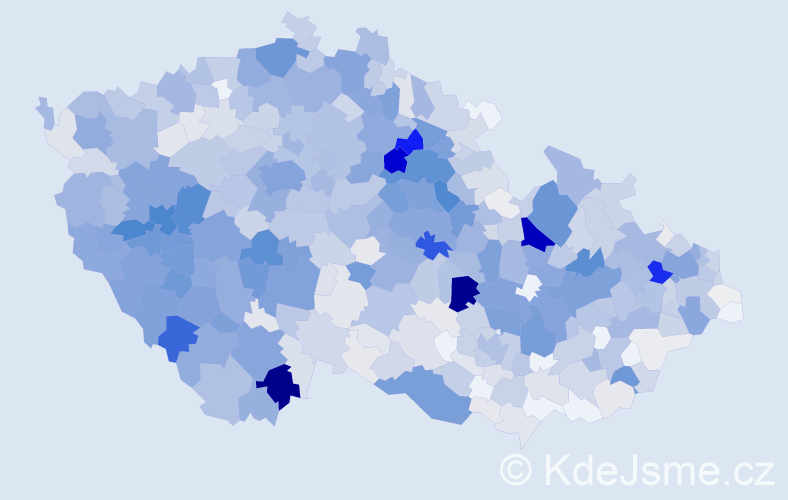 Příjmení: 'Tomášková', počet výskytů 3897 v celé ČR
