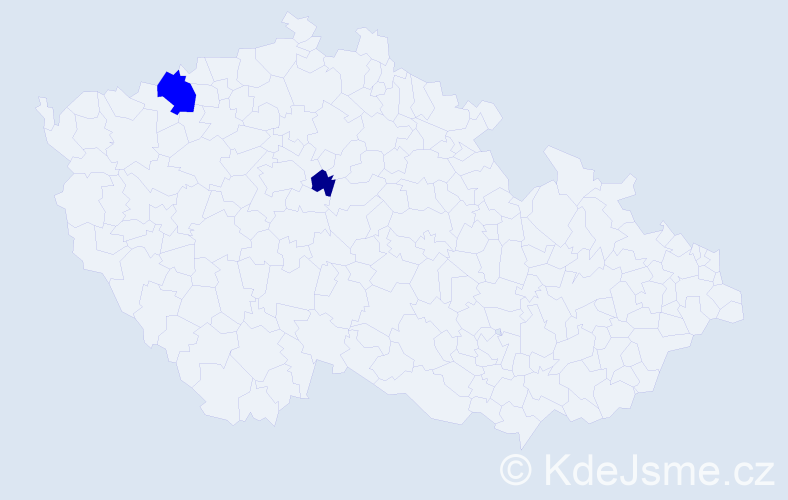 Příjmení: 'Domitrek', počet výskytů 3 v celé ČR