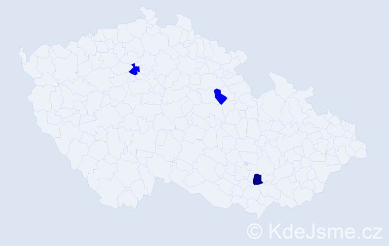 Příjmení: 'Pavlisko', počet výskytů 7 v celé ČR