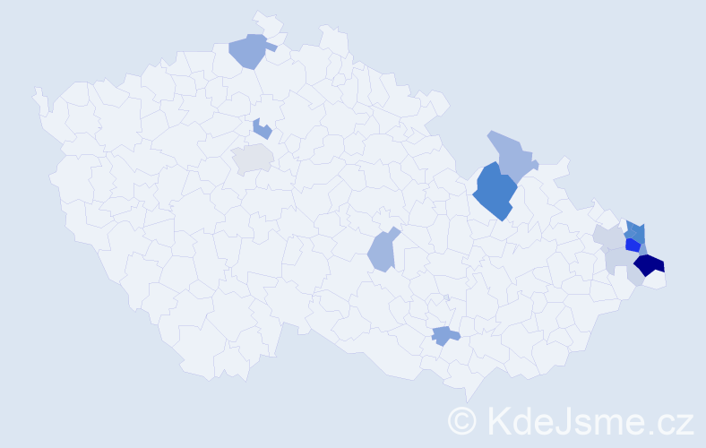 Příjmení: 'Foberová', počet výskytů 42 v celé ČR