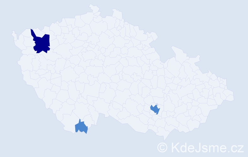 Příjmení: 'Krot', počet výskytů 5 v celé ČR