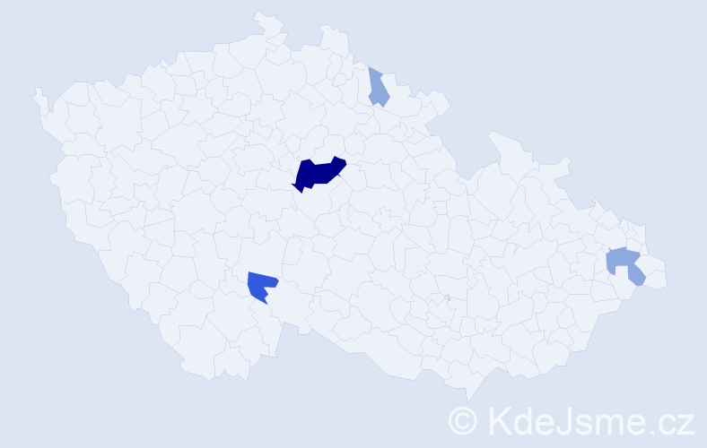 Příjmení: 'Fördösová', počet výskytů 10 v celé ČR