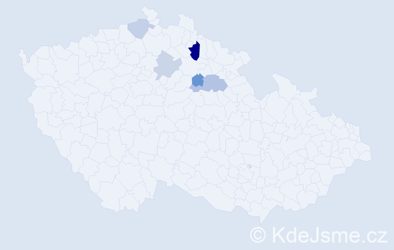 Příjmení: 'Barvínský', počet výskytů 9 v celé ČR