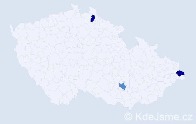 Příjmení: 'Rivero', počet výskytů 4 v celé ČR