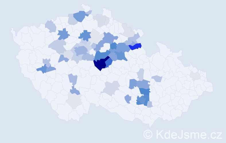 Příjmení: 'Černohlávková', počet výskytů 248 v celé ČR