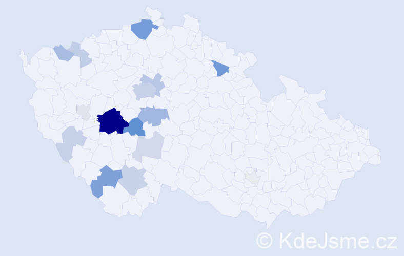 Příjmení: 'Lukšanová', počet výskytů 51 v celé ČR