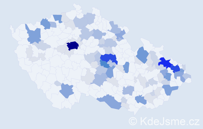 Příjmení: 'Ficková', počet výskytů 293 v celé ČR