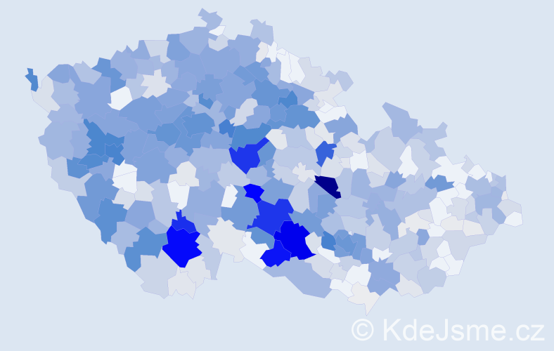 Příjmení: 'Trnka', počet výskytů 2956 v celé ČR