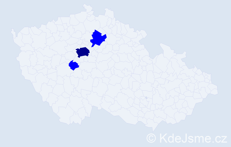 Příjmení: 'Kurian', počet výskytů 4 v celé ČR