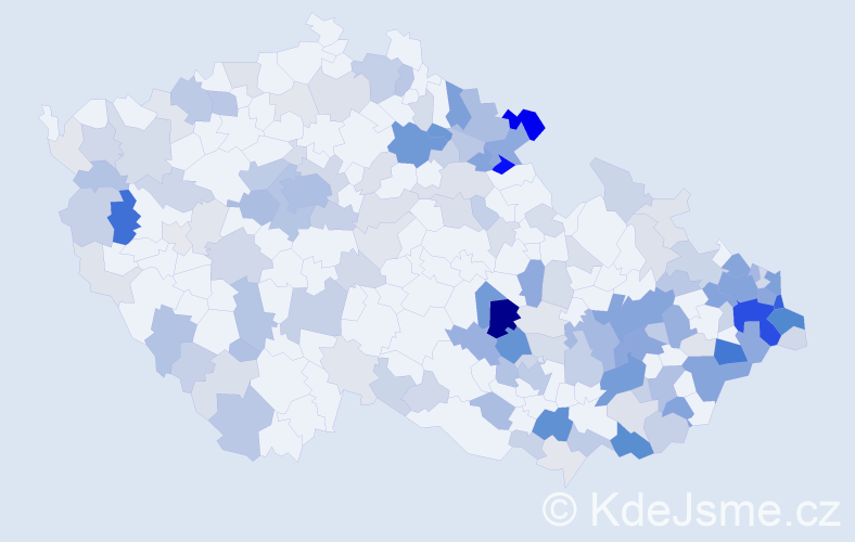 Příjmení: 'Roman', počet výskytů 547 v celé ČR