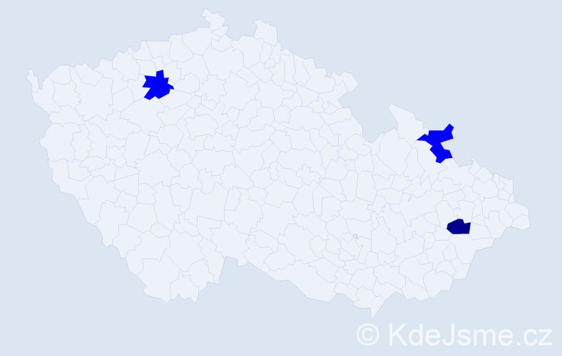Příjmení: 'Baruch', počet výskytů 7 v celé ČR