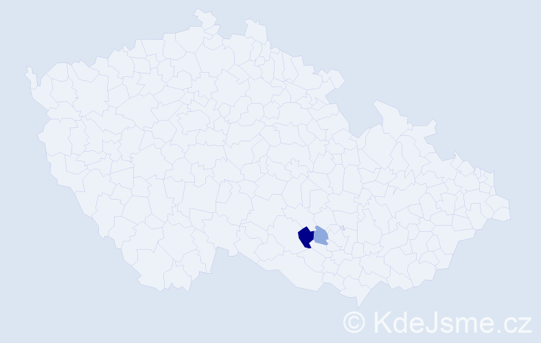 Příjmení: 'Toczko', počet výskytů 6 v celé ČR