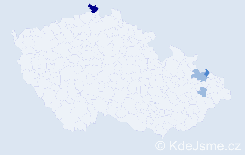 Příjmení: 'Bedrich', počet výskytů 8 v celé ČR